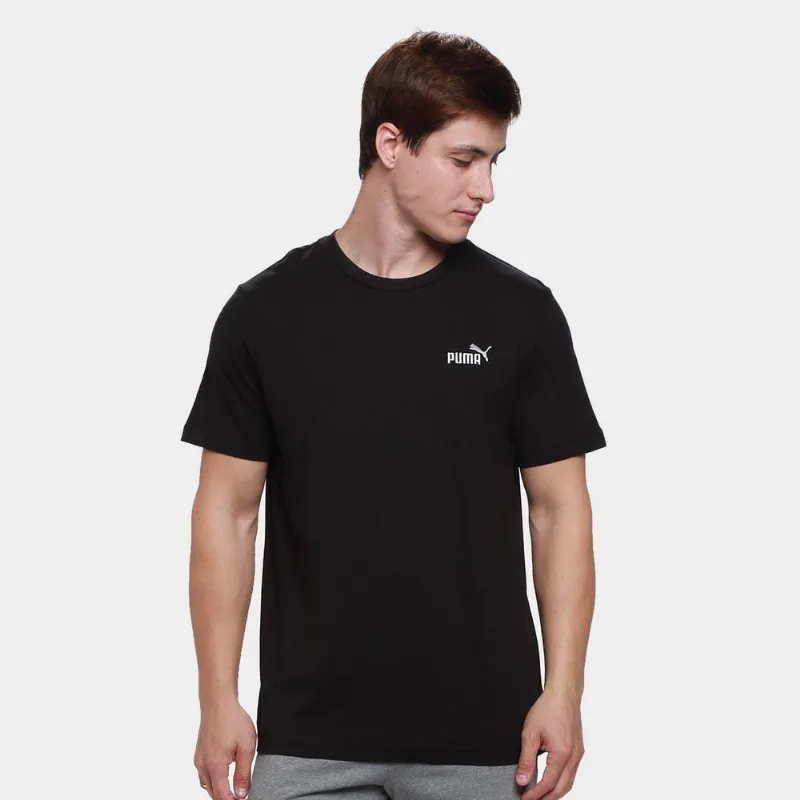 Camiseta Puma 2 Color Small No. 1 Logo Masculina - Masculino - Preto
