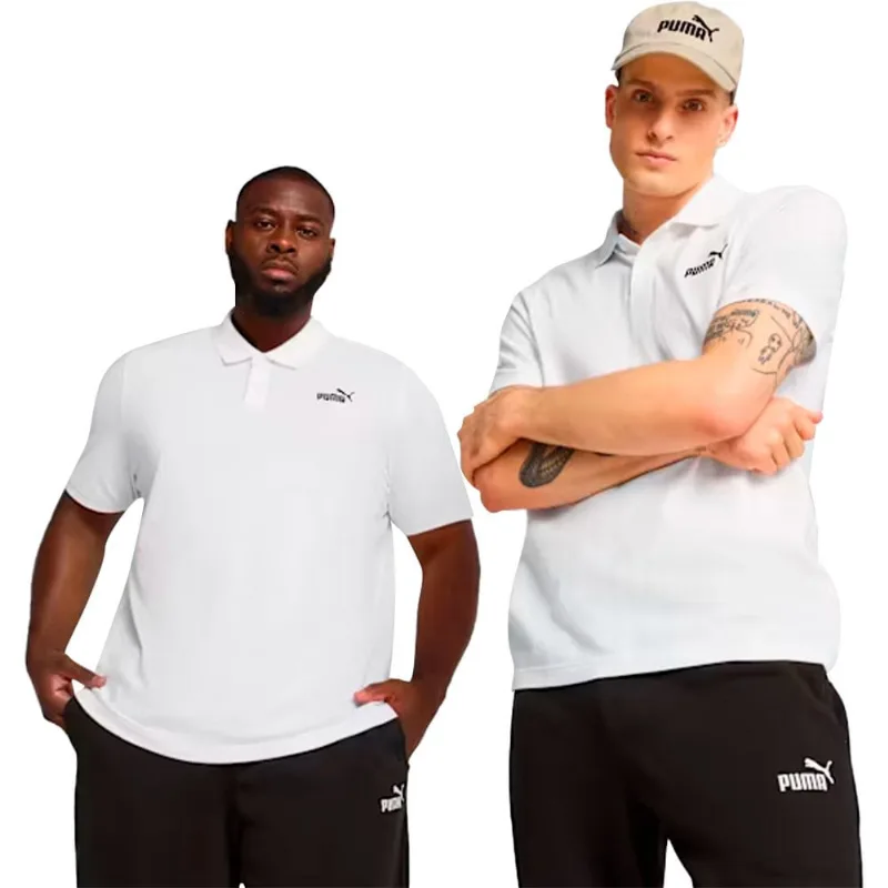 Camisa Polo Puma No.1 Logo Pique Masculina G / Branco