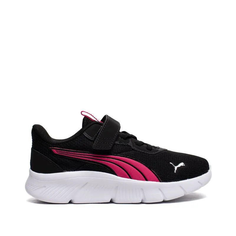 Tênis Infantil Puma FlexFocus Modern Casual Preto/Rosa - 31