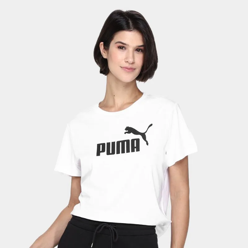 Camiseta Puma Logo N. 1 Feminina - Feminino - Branco