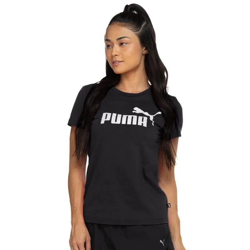 Camiseta Puma Essentials No. 1 Logo Feminina GG / Preto