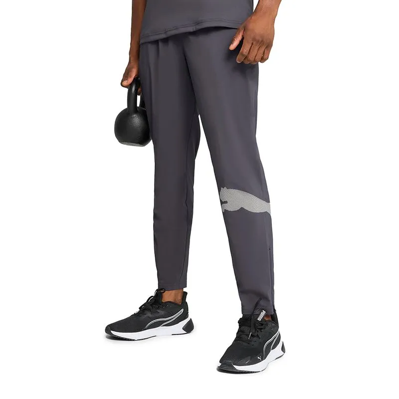 Calça Puma Big Logo Woven Masculino Cinza 2M