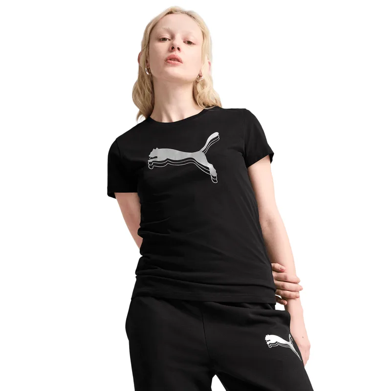 Playera Puma Casual Essentials Metallic Mujer 684995 01 ECH