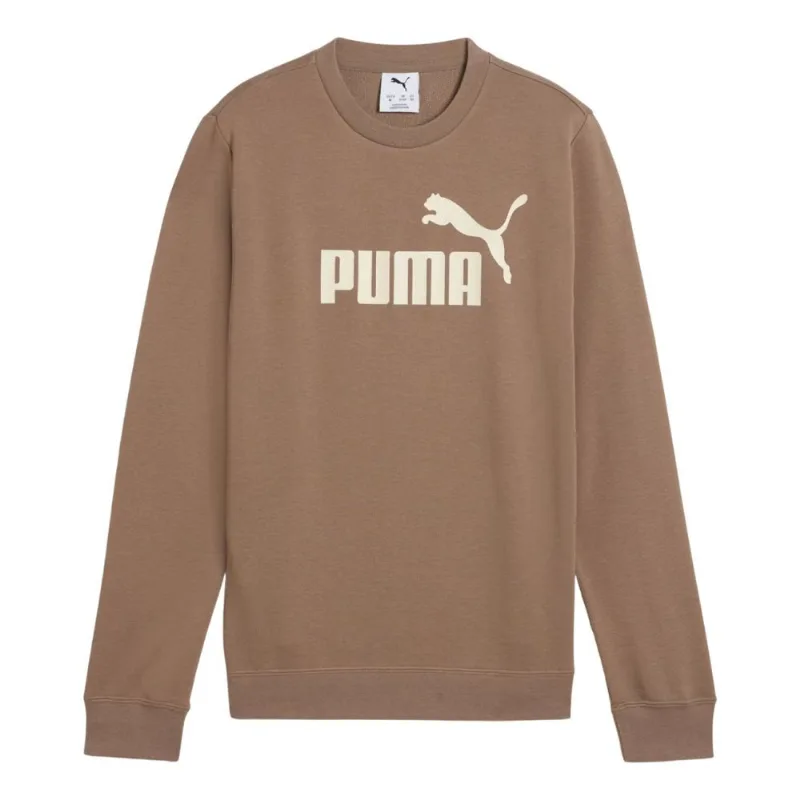 Moletom Infantil Puma Ess Logo Crew 10 / Marrom