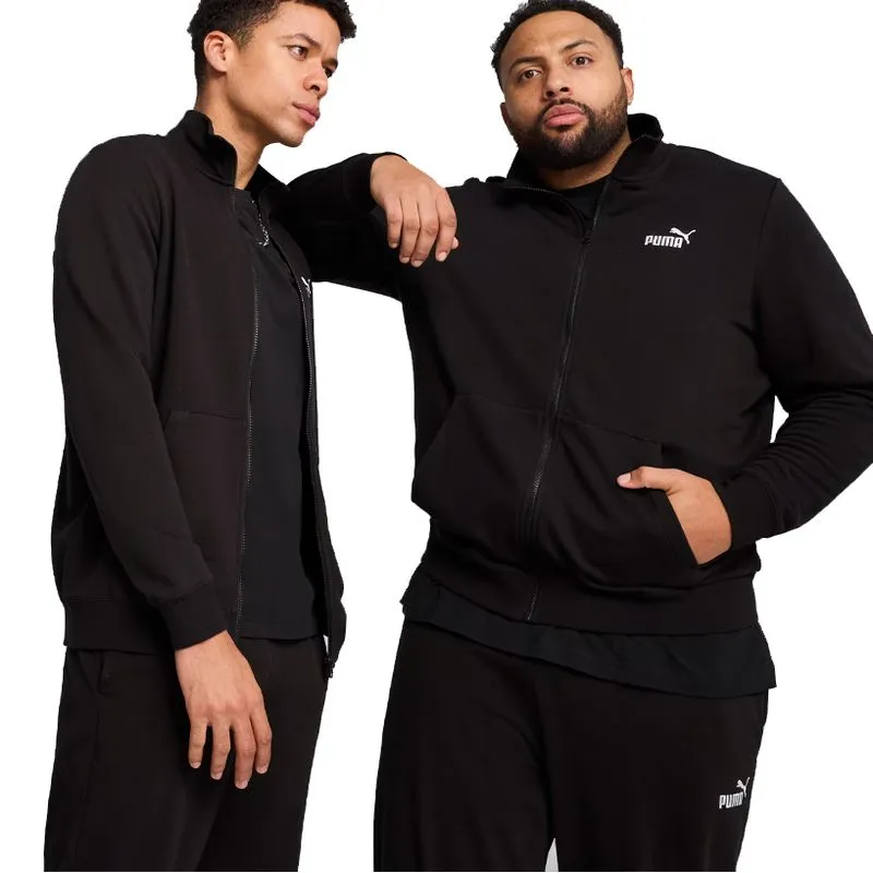 Jaqueta Puma Essentials Logo Track Masculina Preta PRETO - M