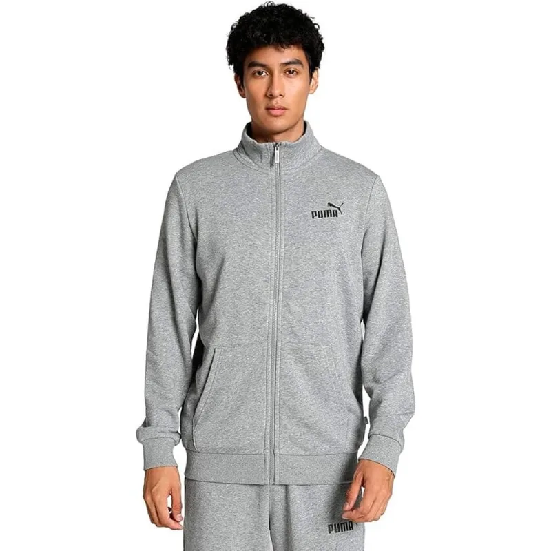 Jaqueta Moletom Puma Ess NO.1 Logo Track Jacket Masculina GG / Cinza