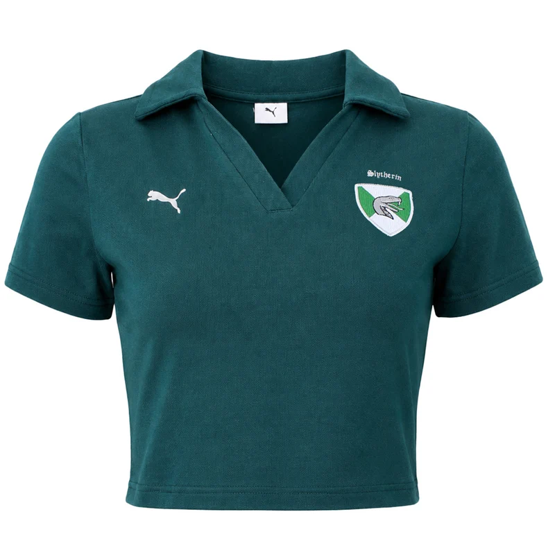 Puma x Harry Potter Womens Green Polo Shirt M