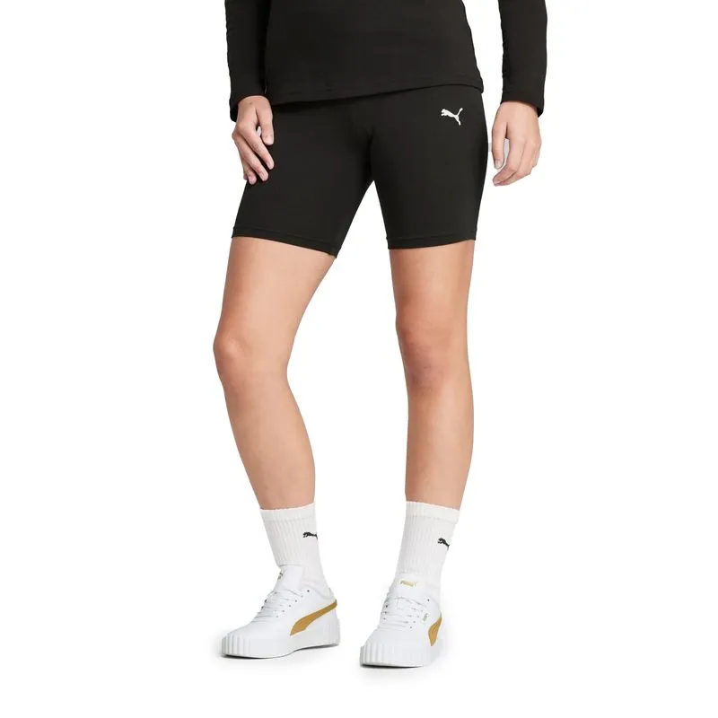 Bermuda Esportiva Puma Logo Feminina Preta 4GG