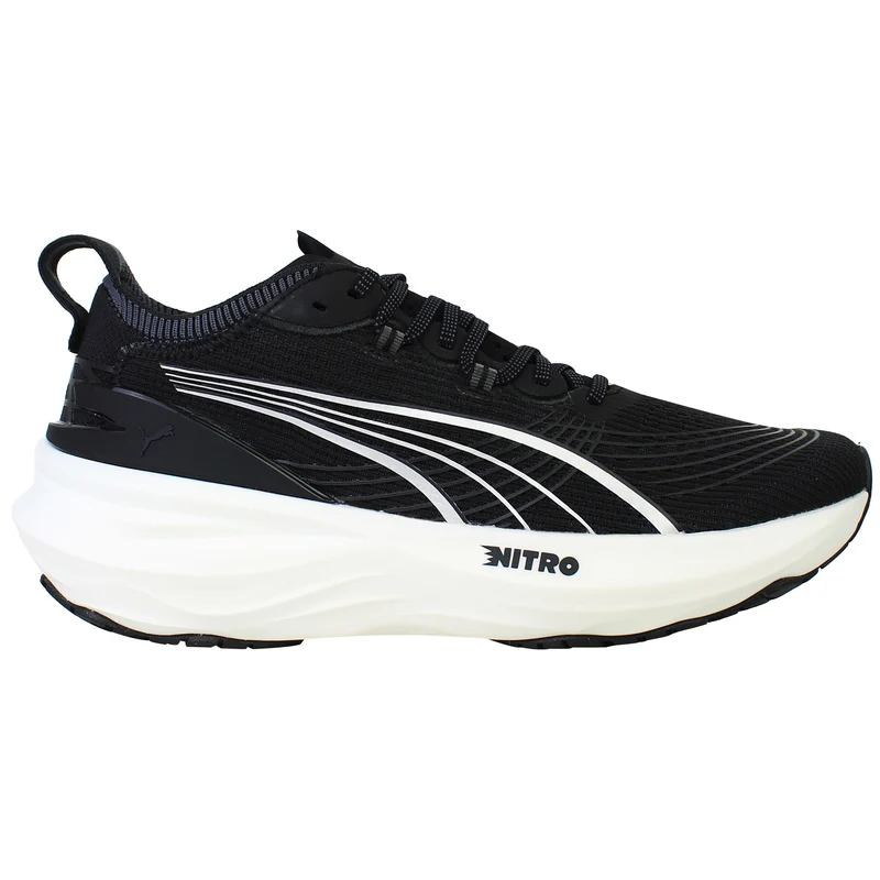 Puma ForeverRun Nitro 2 Womens Black Running Shoes 6.5