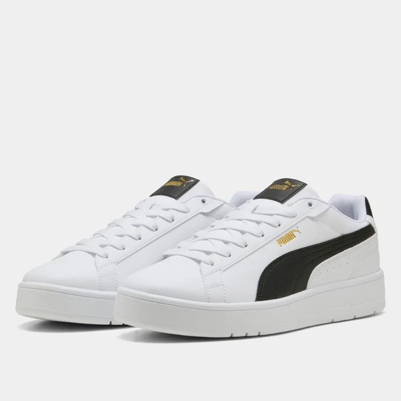 Tênis Puma Court Clássico - Unissex - Branco+prata