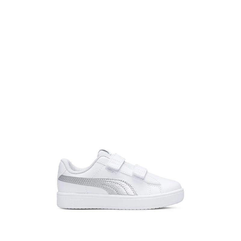 Sapatilha Casual Menina Pele Sintética RICKIE CLASSIC Branco E Prata 21