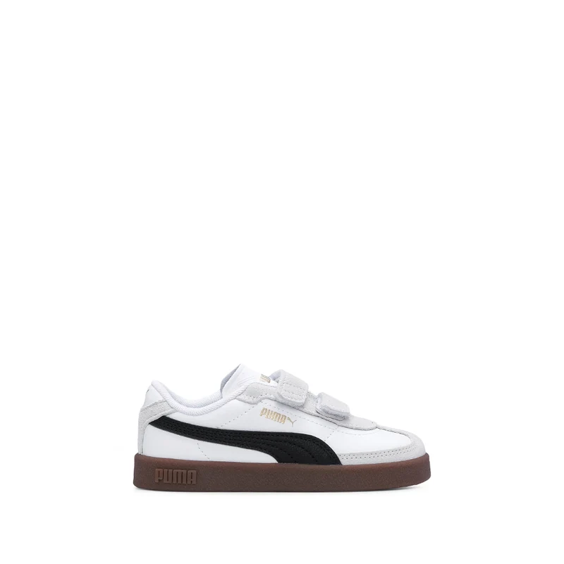 Sapatilha Casual Criança Pele Sintética Club II Era Branco E Preto 20