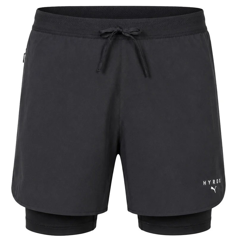 Puma x HYROX 2in1 Mens Black Shorts L
