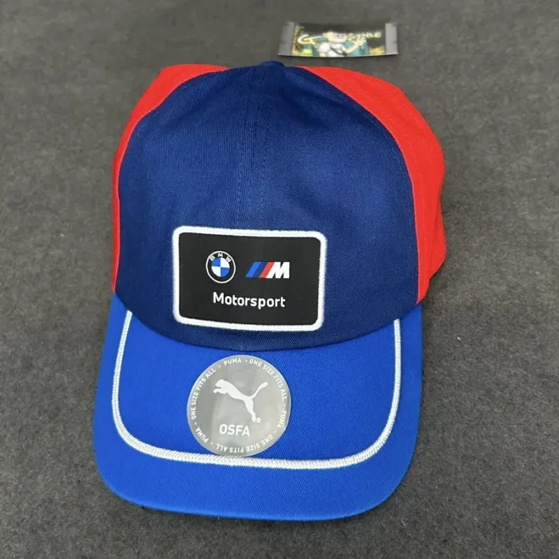 BONÉ PUMA BMW MOTORSPORT AZUL PLAQUINHA 3 CORES