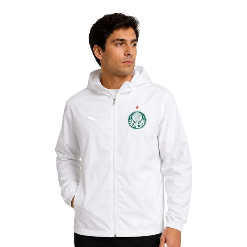Jaqueta Puma Palmeiras All-Weather Training 2025 Masculina G / Branco