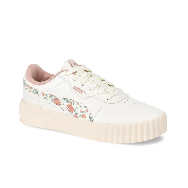 Zapatilla Puma Carina 3.0 Floral Talle: 36 - Color: Blanco