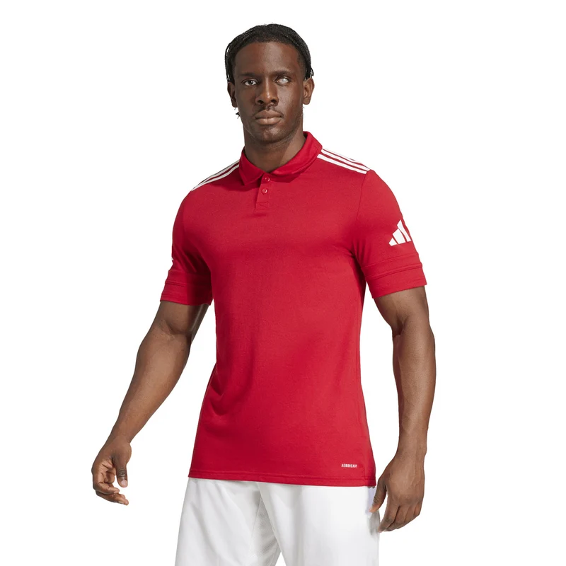 Polo Uomo Adidas Squadra25 Rosso Bianco L