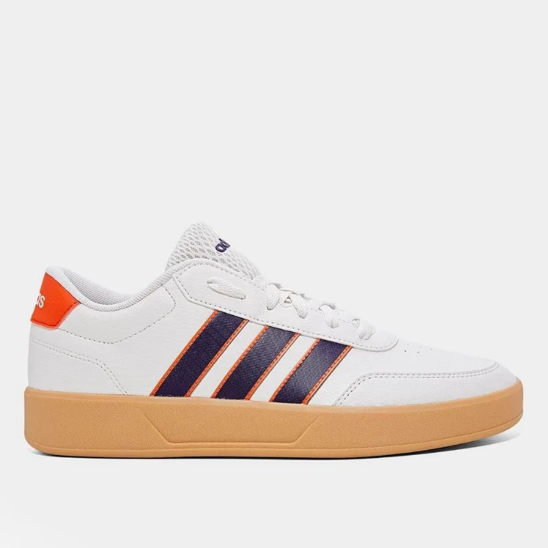 Tênis Adidas Breaknet Masculino - Masculino - Branco+Laranja