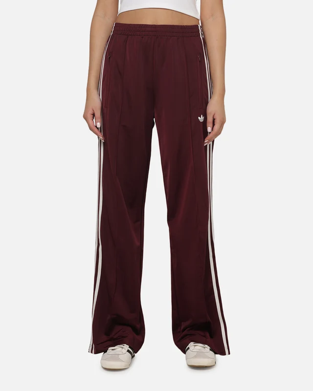 Adidas Women's Firebird Trackpants Maroon/Cream L
