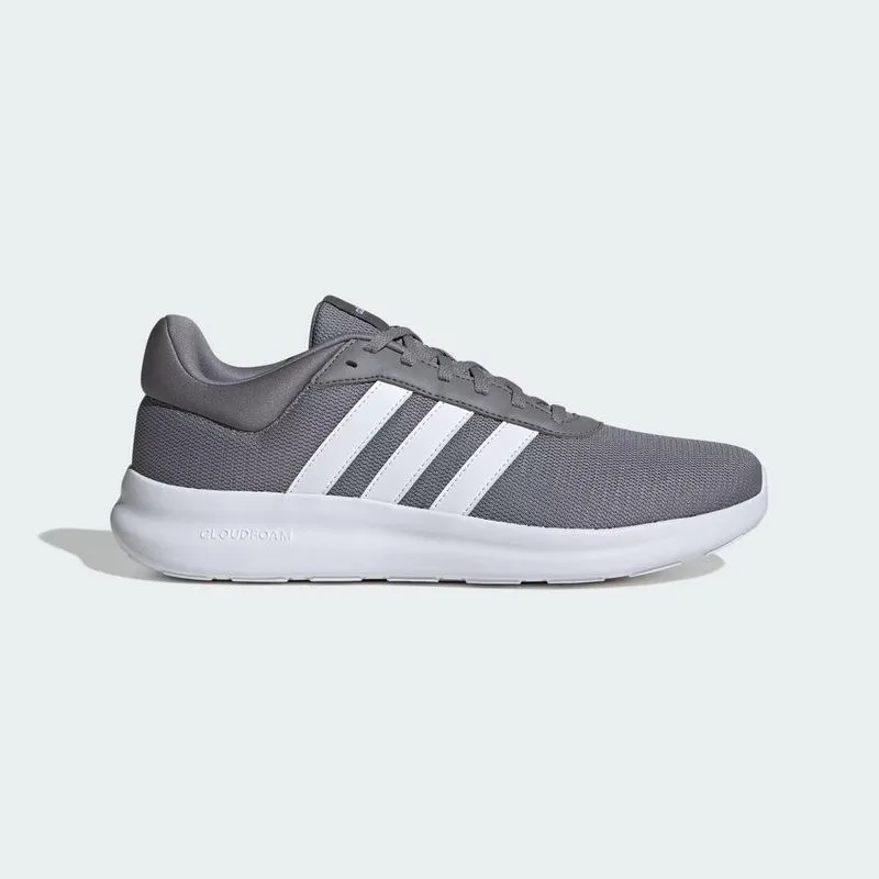 Tênis Casual Masculino Lite Racer Adidas Cinza, 39 BR