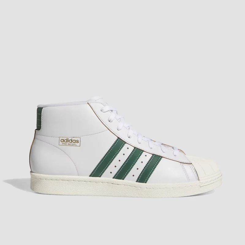 adidas Pro Model 80 ADV High Top - Shoes - Crystal White/Collegiate Green/Off White 10.5uk / Crystal White/Collegiate Green/Off White