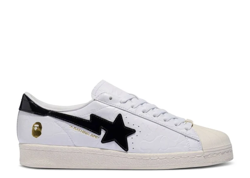 Adidas Superstar Vintage Bape White Black 36 2/3 EU