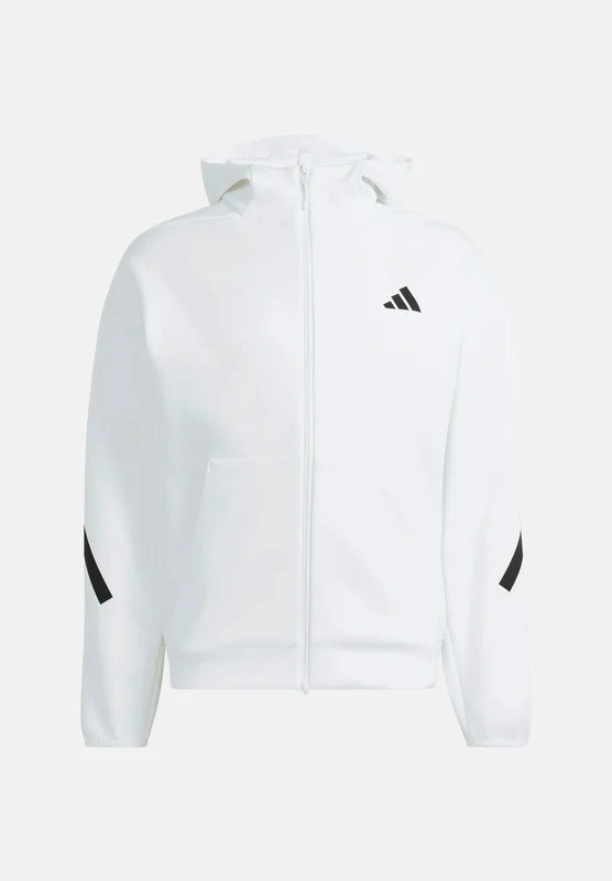 ADIDAS PERFORMANCE Felpa con zip Z.N.E. bianca da uomo. XL