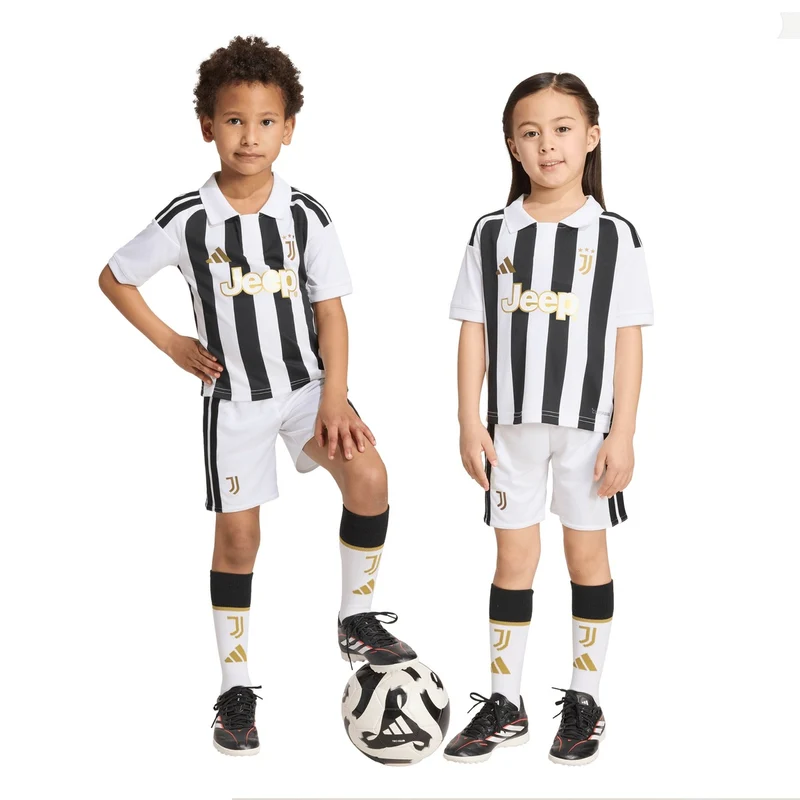 Set Ragazzo Adidas Home Juventus 26/27 Bianco Nero 5-6A