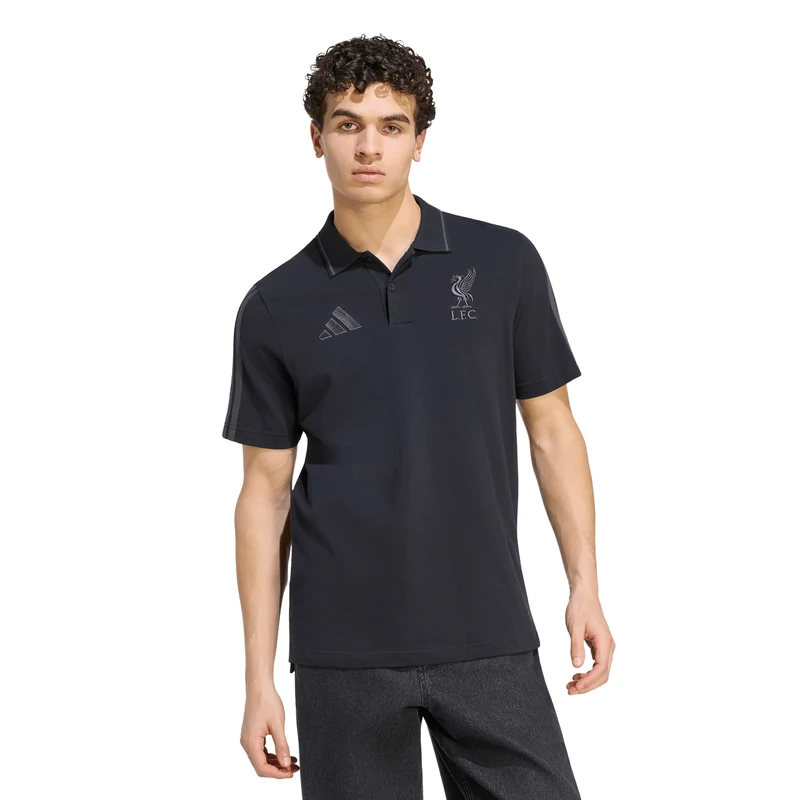 Liverpool Adidas Adults 26/27 DNA Polo Black US XL