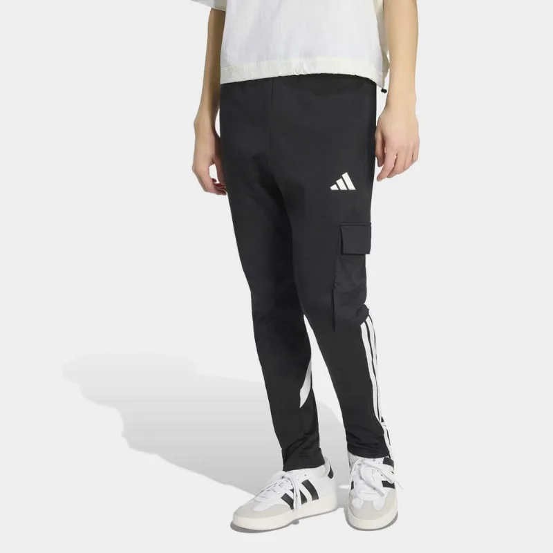 Calça Adidas Casual Masculina - Masculino - Preto+Branco