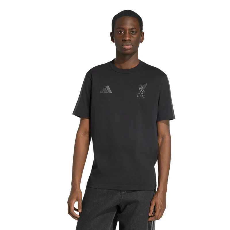 Liverpool Adidas Adults 26/27 DNA Tee Black US L