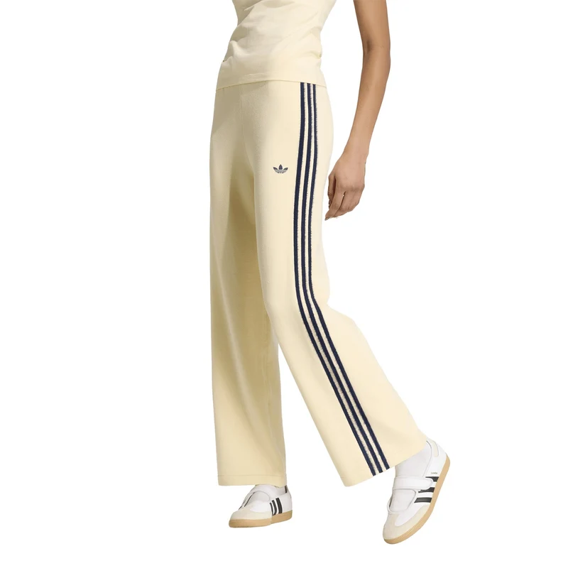 Pantalone Jogger Donna Adidas Knit Firebird Beige Blu M