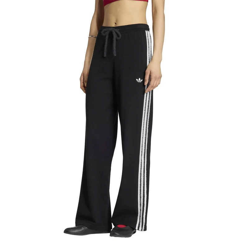 Pantalone Jogger Donna Adidas Knit Firebird Nero Bianco XS
