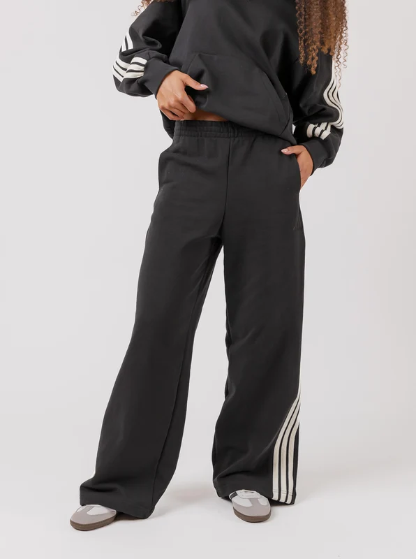 Kit 3-Stripes Wide Joggers BLK/WHT / XS