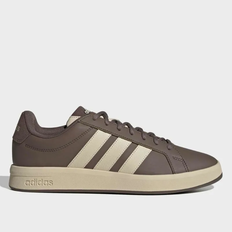 Tênis Adidas Grand Court Base 3.0 Masculino - Masculino - Marrom