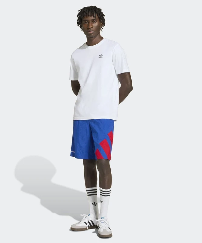 adidas Adicolor Blocked Shorts Mavi / S