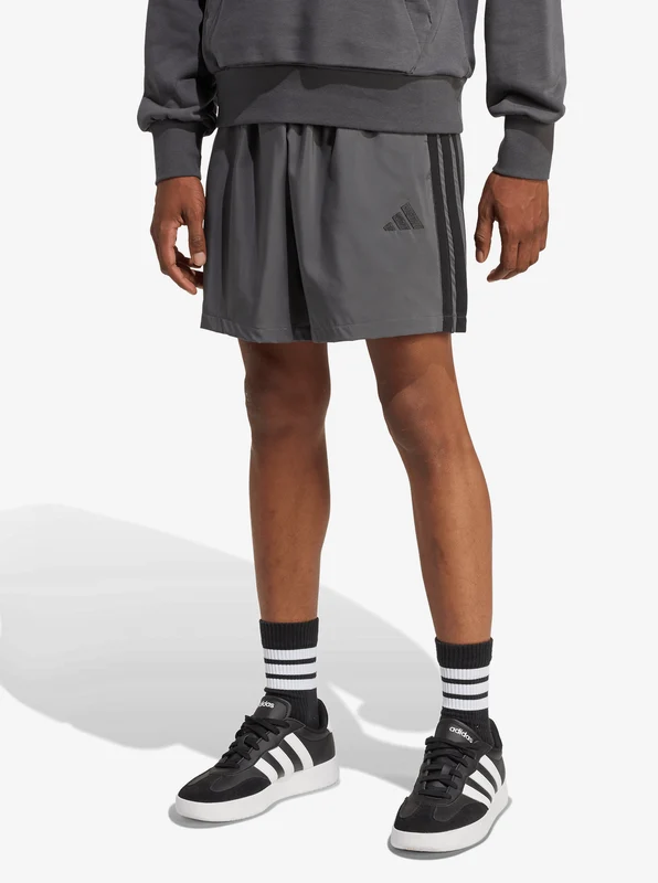 Essentials Three Stripes Chelsea Shorts GRY/BLK / L