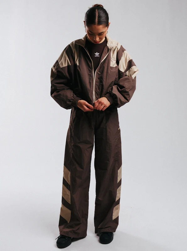 Blocked Washed Trackpants BRN/BRN / 2XL