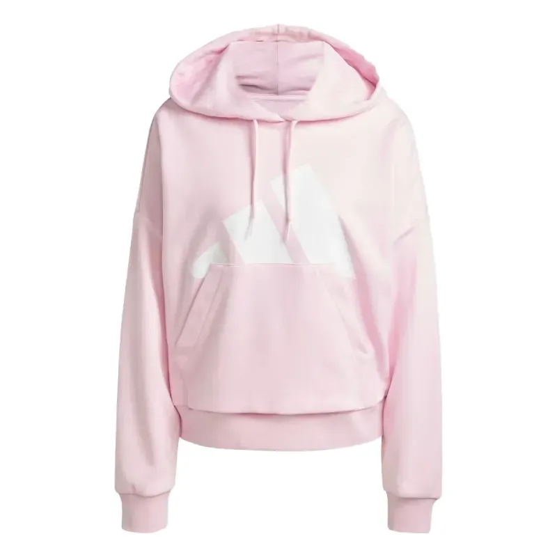Casaco Moletom Adidas Essentials Big Logo Feminino Rosa Claro M