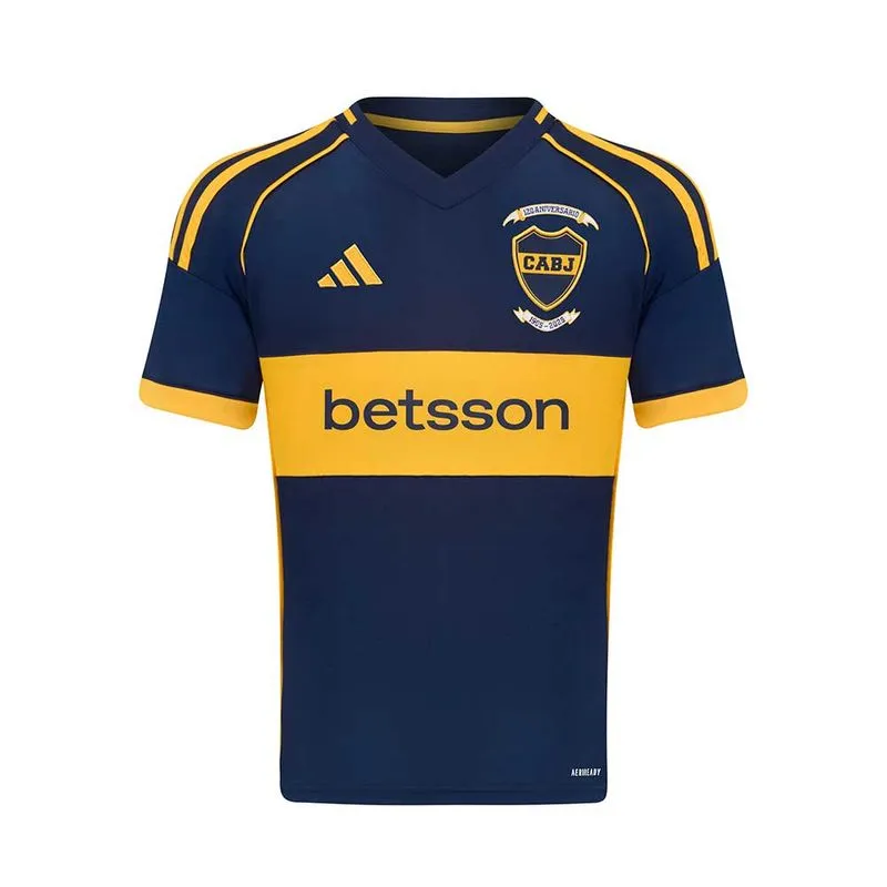 Camiseta Adidas Boca Juniors 120 Aniversario 25/26 Niño Talle: 15-16 - Color: Azul/Amarillo