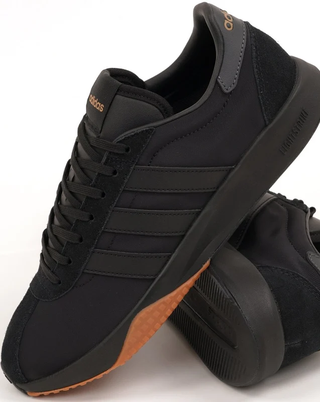 Adidas Run 76 Trainers Black Gum 10