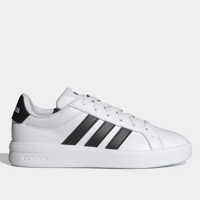 Tênis Infantil Adidas Grand Court 3.0 - Unissex - Branco+Preto
