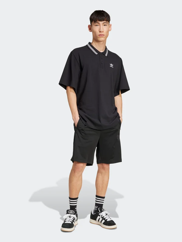 Adicolour Loose Polo BLK/WHT / XL