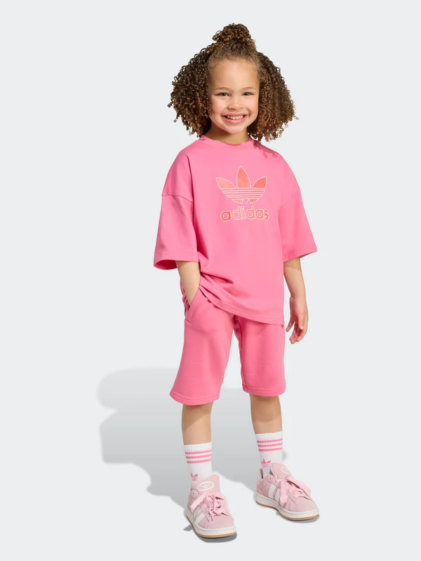 Short Tee Set Kids PNK/RED / 4-5Y