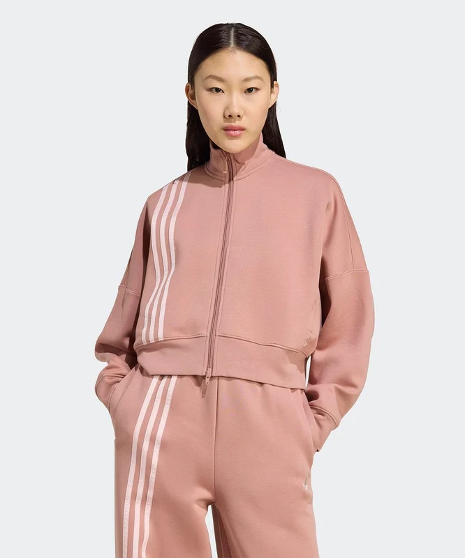 adidas Off Placed 3-Stripes Zip Up Pembe / S