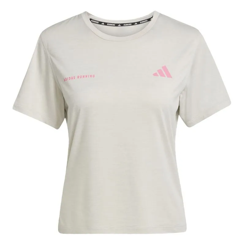Camiseta Adidas Own The Run Melange Feminina Cinza P