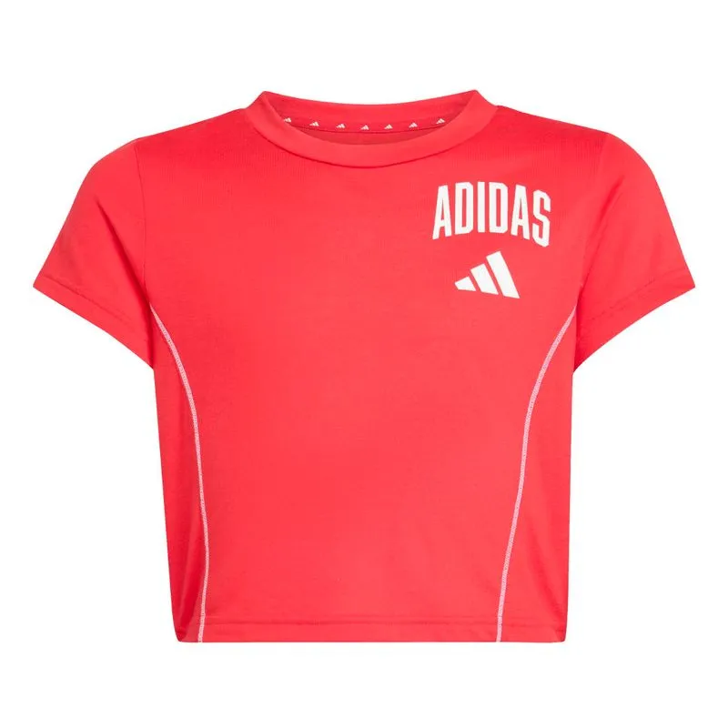 Camiseta Infantil Essenciais Treino Adidas Vermelho 15