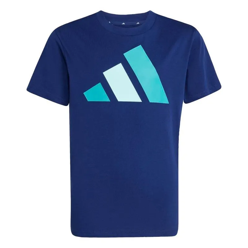Camiseta Infantil Playera Essential Adidas Azul 12