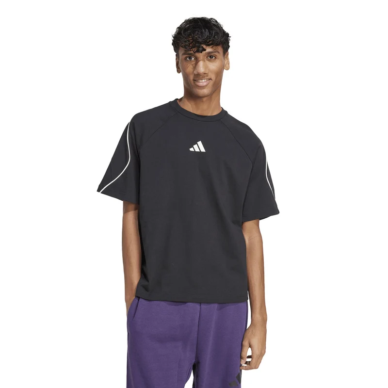 T-Shirt Uomo Adidas Stadium Nero Bianco S