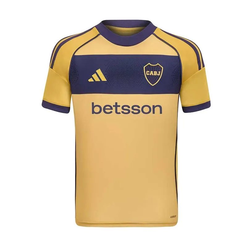 Camiseta Adidas Boca Juniors Alternativa 120 Aniversario 25/26 Niño Talle: 13-14 - Color: Amarillo/Azul